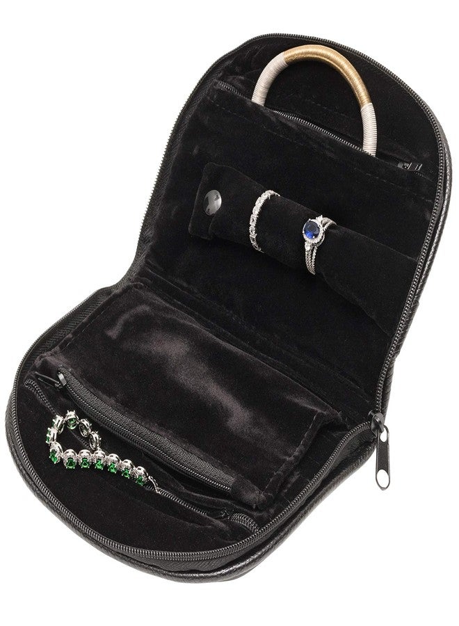 Noble Pack Noble Travel Jewelry Pouch - Compact Jewelry Travel Organizer with Zipper Closure and Pocket - Travel Jewelry Organizer (Small) - Image 4